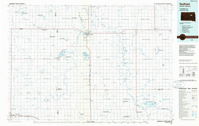 United States Geological Survey Redfield, SD (1985, 100000-Scale) digital map