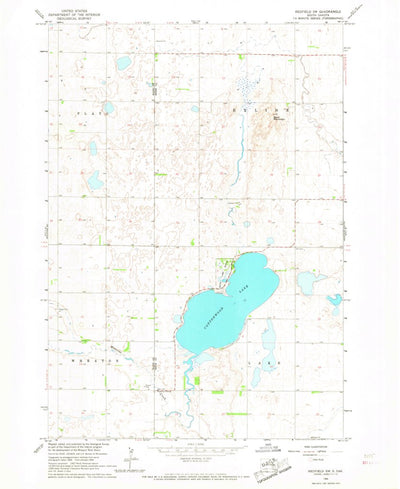 United States Geological Survey Redfield SW, SD (1966, 24000-Scale) digital map
