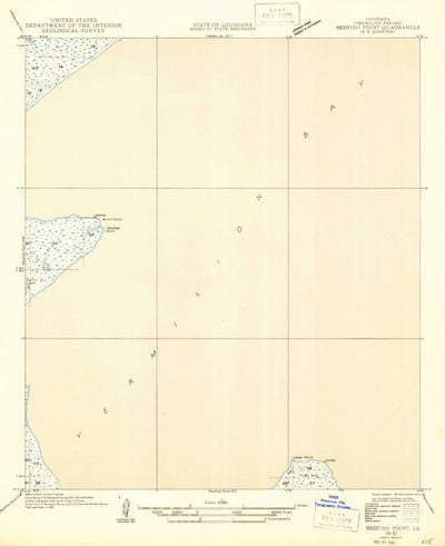 United States Geological Survey Redfish Point, LA (1946, 31680-Scale) digital map