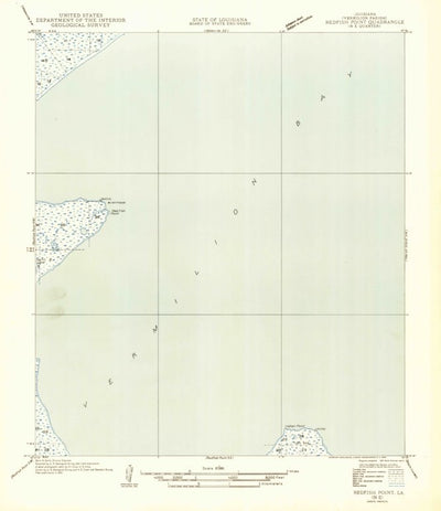 United States Geological Survey Redfish Point, LA (1954, 31680-Scale) digital map