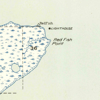 United States Geological Survey Redfish Point, LA (1954, 31680-Scale) digital map