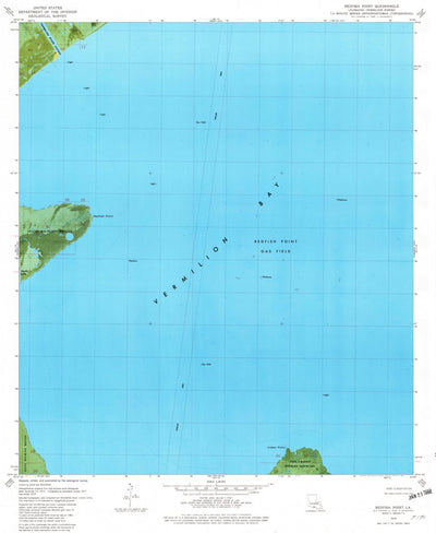 United States Geological Survey Redfish Point, LA (1979, 24000-Scale) digital map