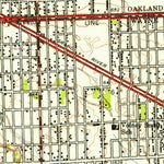 United States Geological Survey Redford, MI (1942, 24000-Scale) digital map