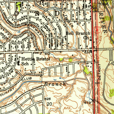 United States Geological Survey Redford, MI (1942, 24000-Scale) digital map
