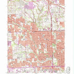 United States Geological Survey Redford, MI (1968, 24000-Scale) digital map