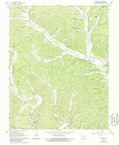 United States Geological Survey Redford, MO (1968, 24000-Scale) digital map