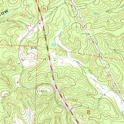 United States Geological Survey Redford, MO (1968, 24000-Scale) digital map