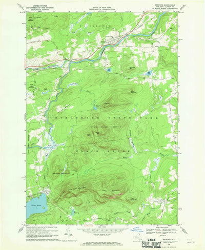United States Geological Survey Redford, NY (1968, 24000-Scale) digital map