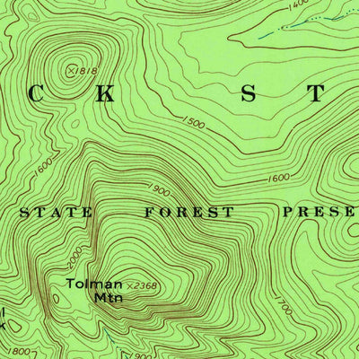 United States Geological Survey Redford, NY (1968, 24000-Scale) digital map