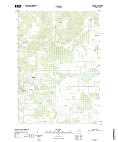 United States Geological Survey Redgranite, WI (2022, 24000-Scale) digital map