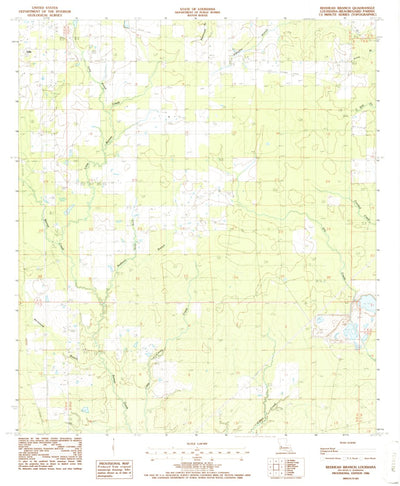 United States Geological Survey Redhead Branch, LA (1986, 24000-Scale) digital map