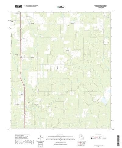 United States Geological Survey Redhead Branch, LA (2020, 24000-Scale) digital map