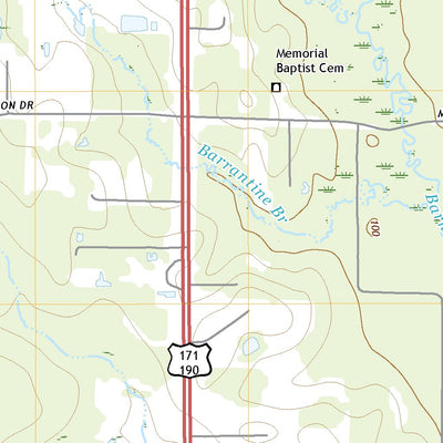 United States Geological Survey Redhead Branch, LA (2020, 24000-Scale) digital map