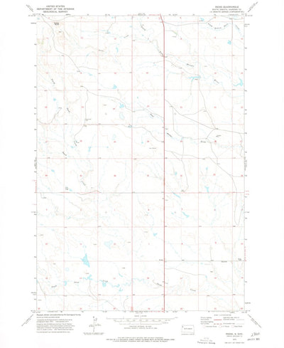 United States Geological Survey Redig, SD (1973, 24000-Scale) digital map