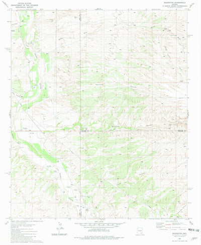 United States Geological Survey Redington, AZ (1981, 24000-Scale) digital map
