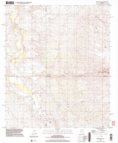 United States Geological Survey Redington, AZ (1996, 24000-Scale) digital map