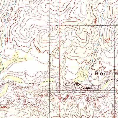 United States Geological Survey Redington, AZ (1996, 24000-Scale) digital map