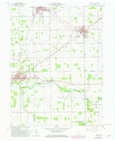 United States Geological Survey Redkey, IN (1960, 24000-Scale) digital map