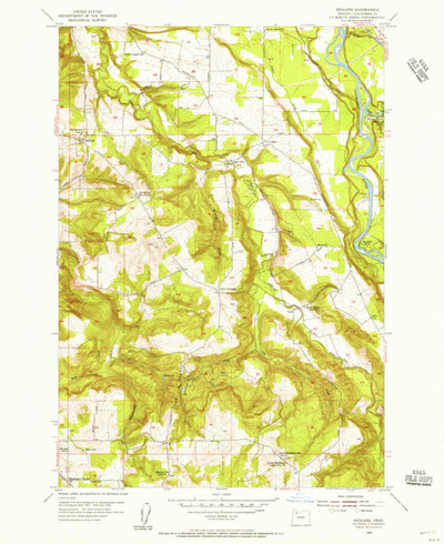 United States Geological Survey Redland, OR (1954, 24000-Scale) digital map