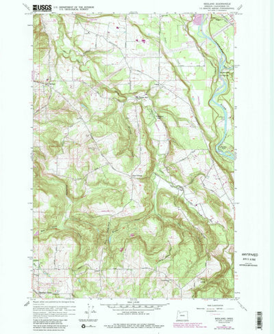 United States Geological Survey Redland, OR (1961, 24000-Scale) digital map
