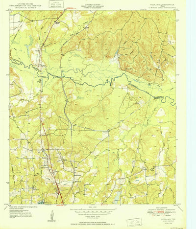 United States Geological Survey Redland, TX (1950, 24000-Scale) digital map