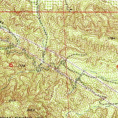 United States Geological Survey Redlands, CA (1954, 24000-Scale) digital map