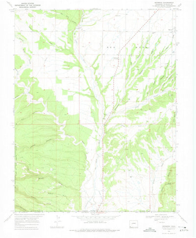 United States Geological Survey Redmesa, CO (1968, 24000-Scale) digital map