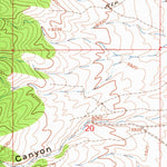 United States Geological Survey Redmond Canyon, UT (1966, 24000-Scale) digital map