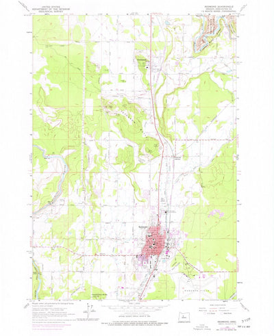 United States Geological Survey Redmond, OR (1961, 24000-Scale) digital map