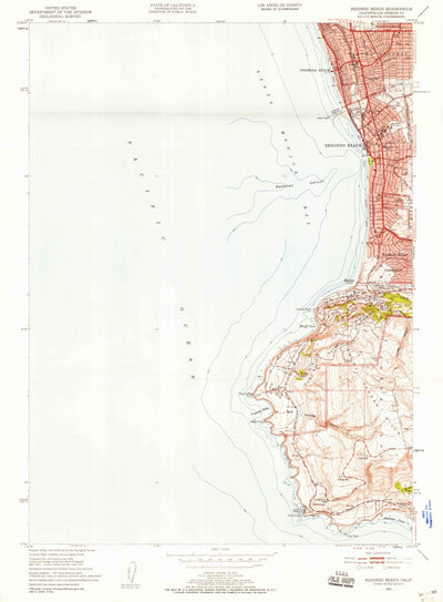 United States Geological Survey Redondo Beach, CA (1951, 24000-Scale) digital map