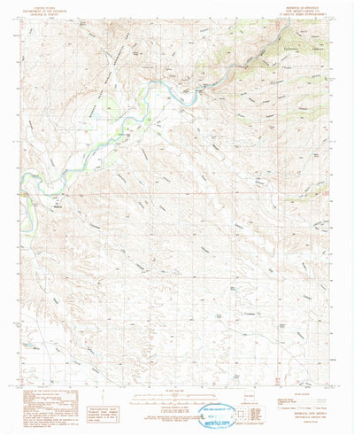 United States Geological Survey Redrock, NM (1990, 24000-Scale) digital map