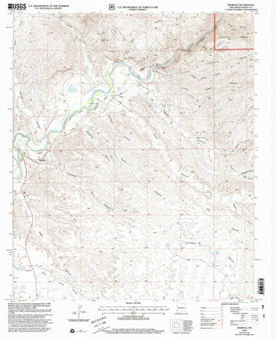 United States Geological Survey Redrock, NM (1999, 24000-Scale) digital map
