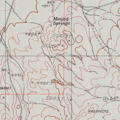 United States Geological Survey Redrock Spring, NV (1990, 24000-Scale) digital map