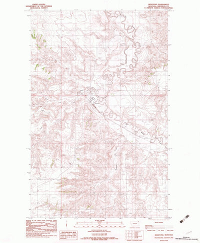 United States Geological Survey Redstone, MT (1983, 24000-Scale) digital map
