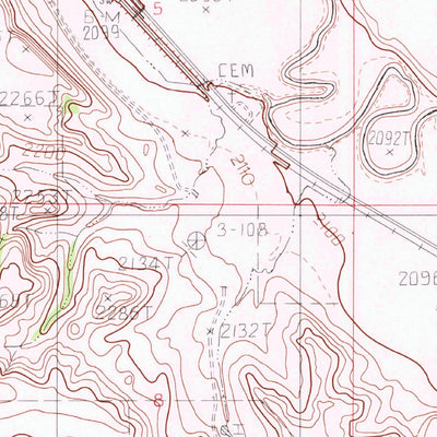 United States Geological Survey Redstone, MT (1983, 24000-Scale) digital map
