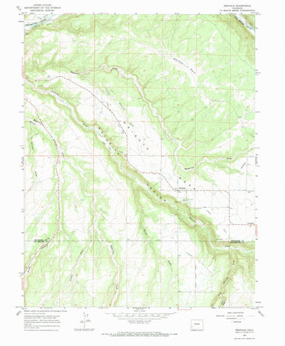 United States Geological Survey Redvale, CO (1964, 24000-Scale) digital map