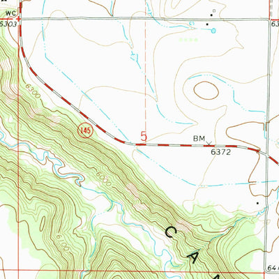 United States Geological Survey Redvale, CO (1964, 24000-Scale) digital map