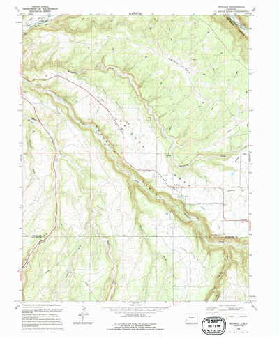 United States Geological Survey Redvale, CO (1994, 24000-Scale) digital map