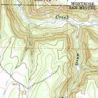United States Geological Survey Redvale, CO (1994, 24000-Scale) digital map