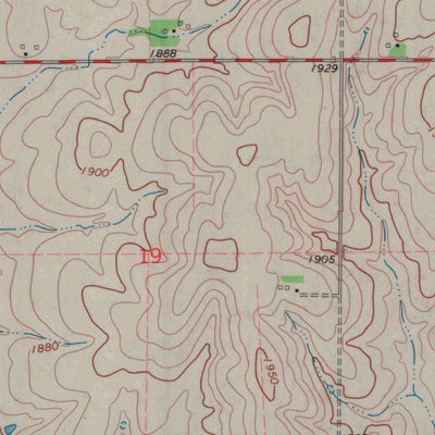United States Geological Survey Redwing, KS (1969, 24000-Scale) digital map