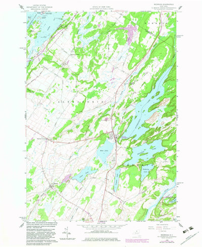 United States Geological Survey Redwood, NY (1958, 24000-Scale) digital map