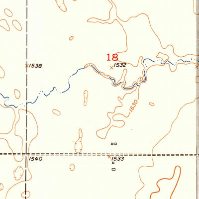 United States Geological Survey Ree Heights NE, SD (1951, 24000-Scale) digital map