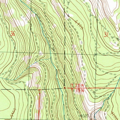 United States Geological Survey Reecer Canyon, WA (1985, 24000-Scale) digital map