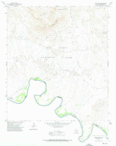 United States Geological Survey Reed Camp, TX (1971, 24000-Scale) digital map