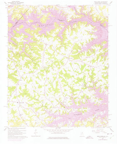 United States Geological Survey Reed Creek, GA-SC (1960, 24000-Scale) digital map