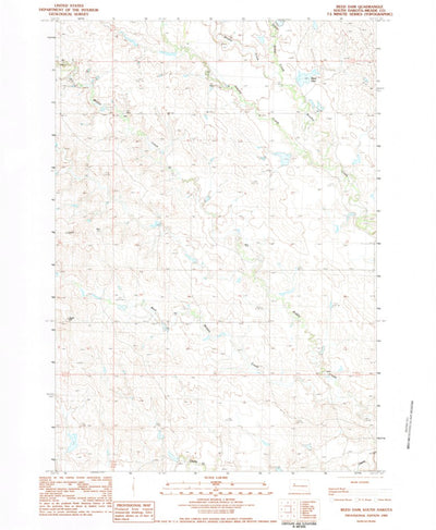 United States Geological Survey Reed Dam, SD (1983, 24000-Scale) digital map