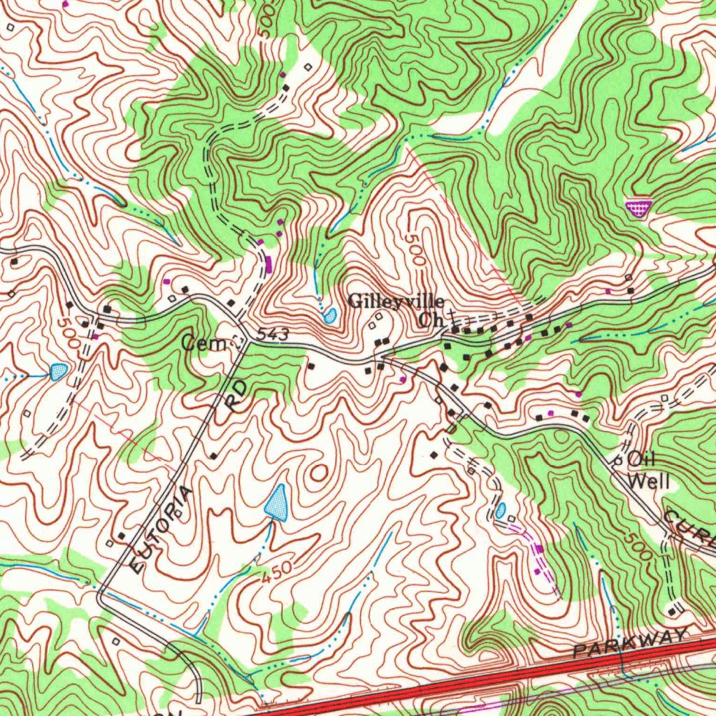 Reed, KY-IN (1971, 24000-Scale) Map by United States Geological Survey ...