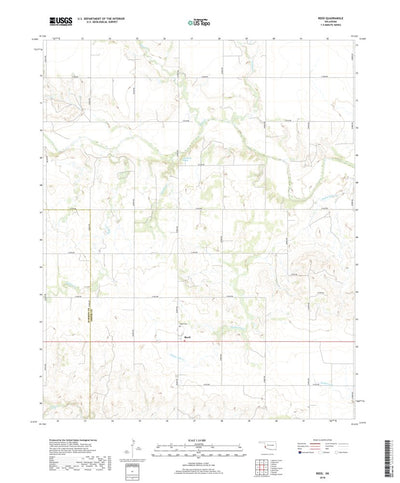 United States Geological Survey Reed, OK (2018, 24000-Scale) digital map