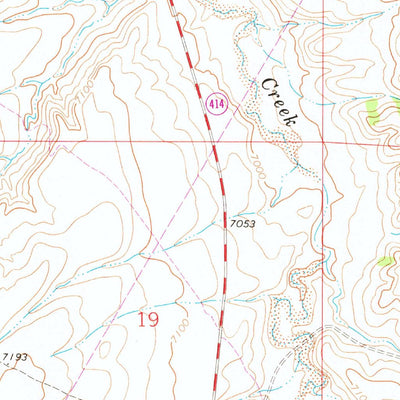 United States Geological Survey Reed Reservoir, WY (1964, 24000-Scale) digital map