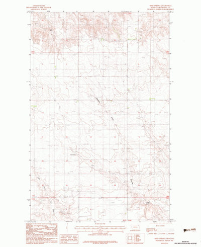United States Geological Survey Reed Springs, MT (1983, 24000-Scale) digital map